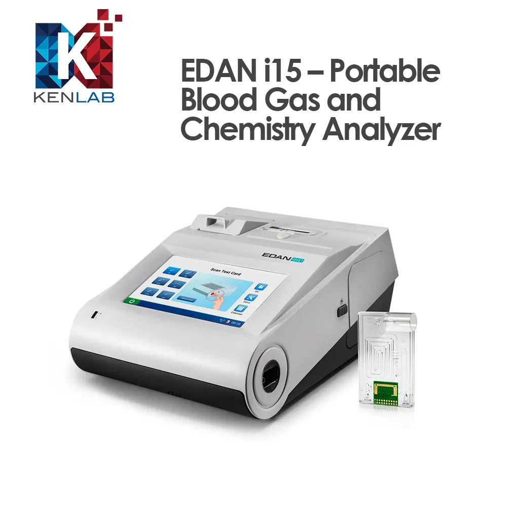 EDAN i15 – Portable Blood Gas and Chemistry Analyzer